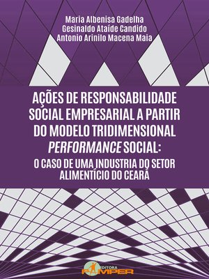 cover image of Ações de responsabilidade social empresarial a partir do modelo tridimensional performance social